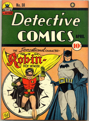 1940 - Detective Comics #38 - Click
for Bigger Image in a New Page