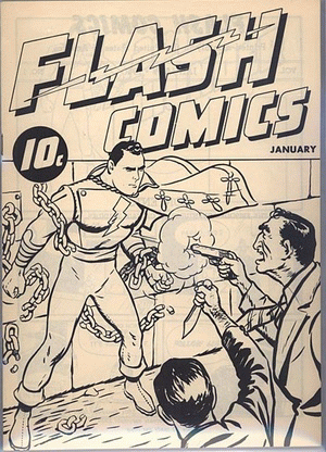1940 - Flash Comics Ashcan #1 - Click
for Bigger Image in a New Page