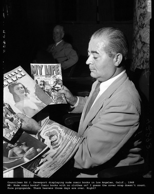 1948 Los Angeles Comic Book Press Conference - Click
for Bigger Image in a New Page