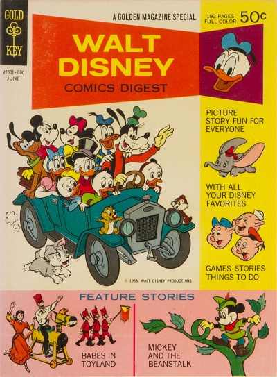 1968 - Walt Disney Comics Digest #1  - Click for Bigger Image in a New 
Page