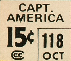 1968 - Captain America #118  - First Curtis Circulation logo